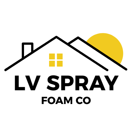 LV spray foam logo white